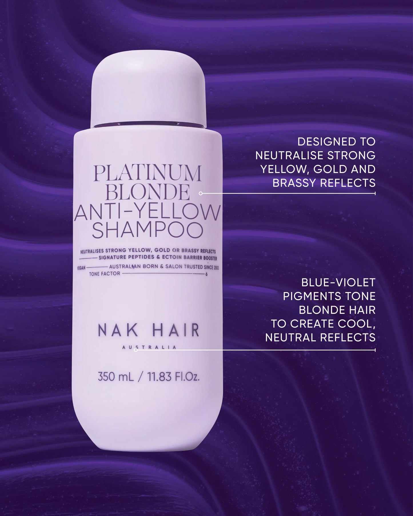 NAK Platinum Blonde Anti Yellow Shampoo