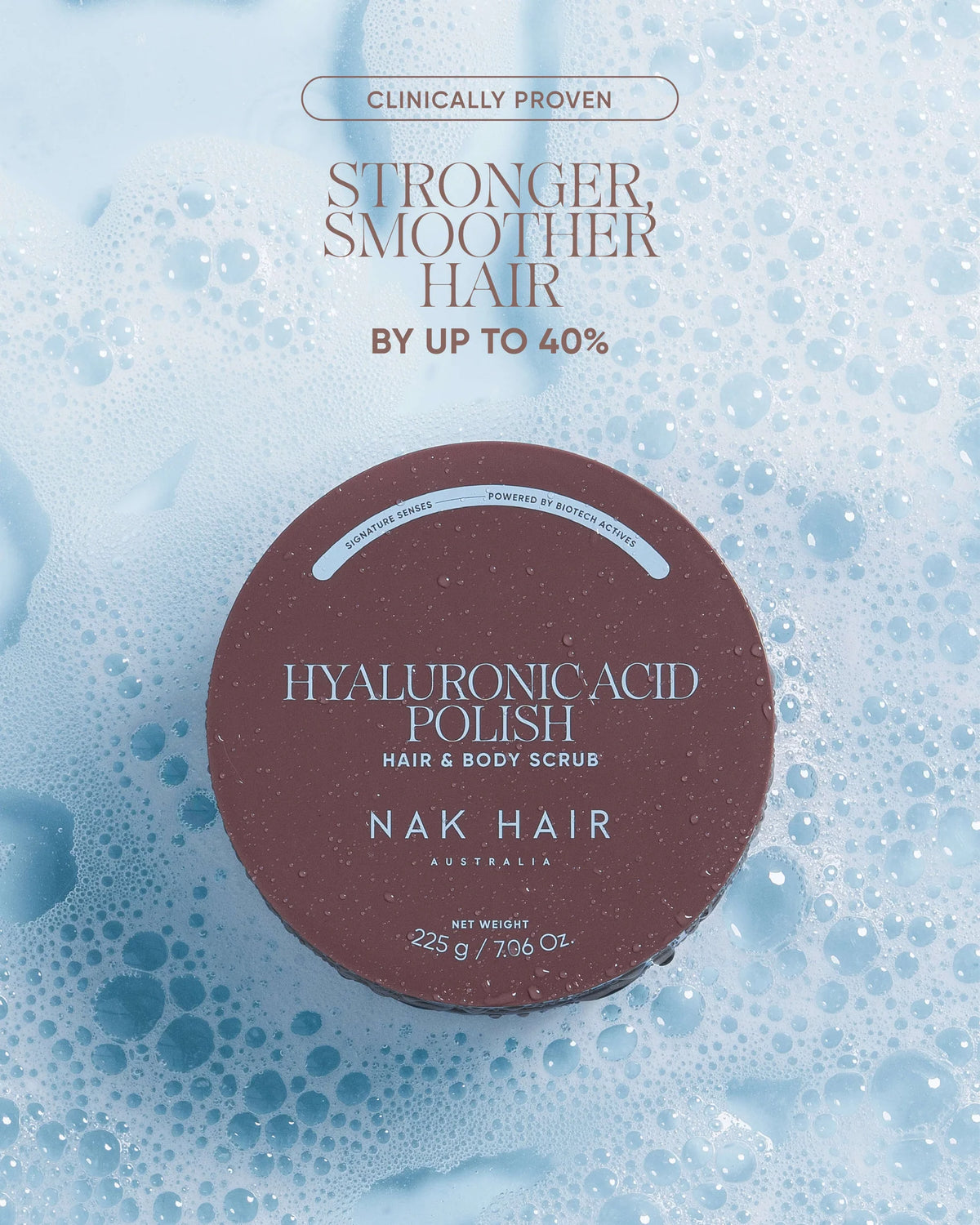 Hyaluronic Acid Polish Hair & Body Scrub 225g