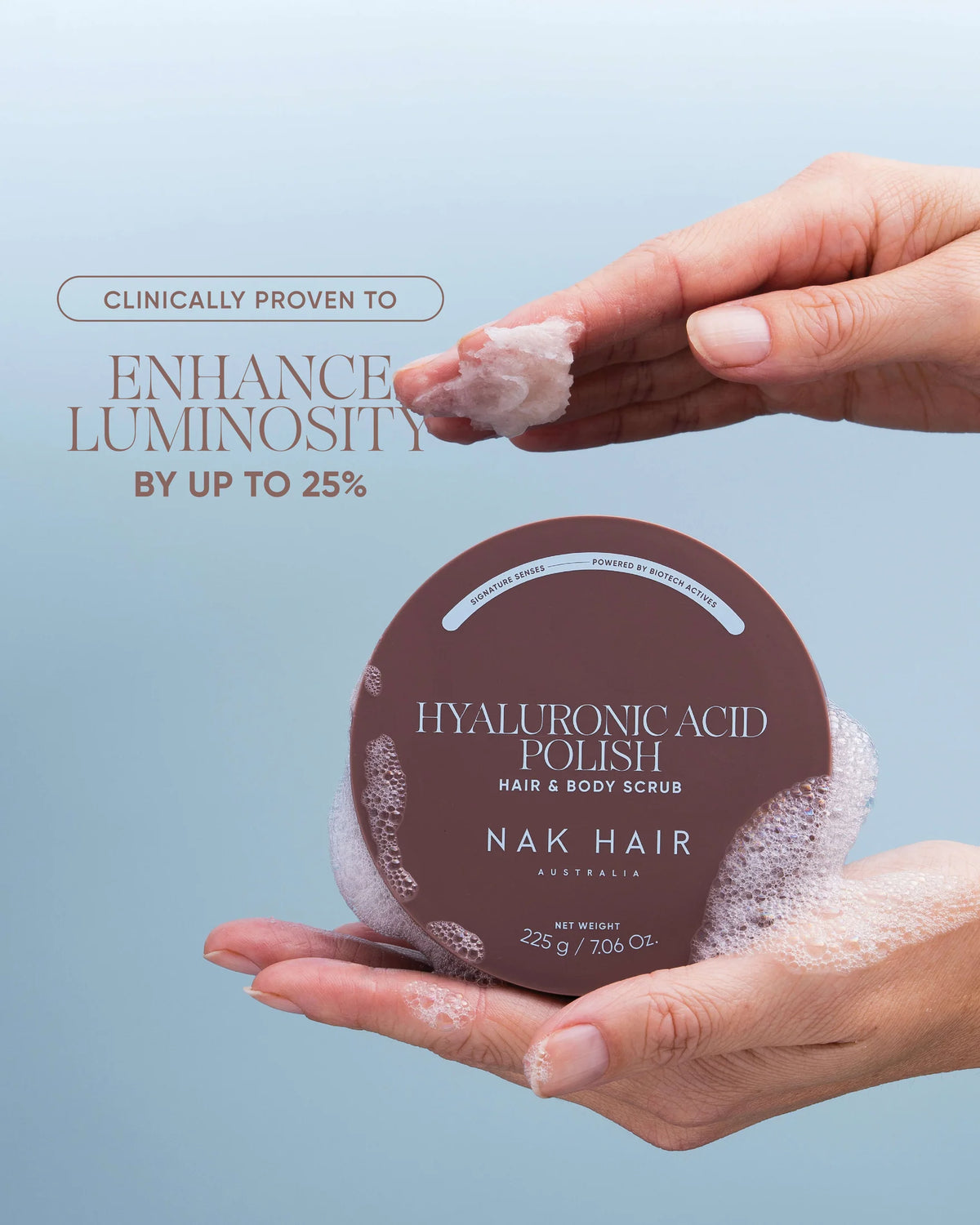Hyaluronic Acid Polish Hair & Body Scrub 225g